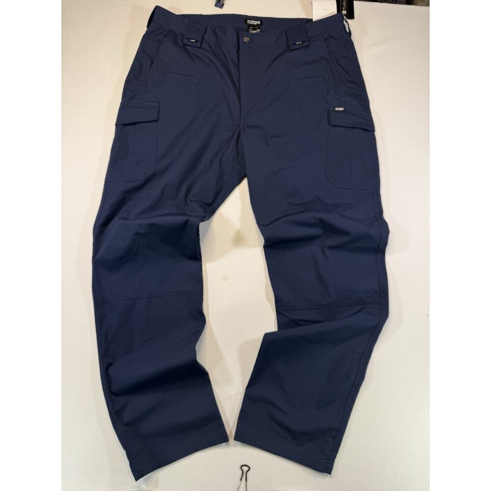 CQR Tactical Cargo Pants Mens 38x34 Navy Flexy Stretch Ripstop Outdoor NWT